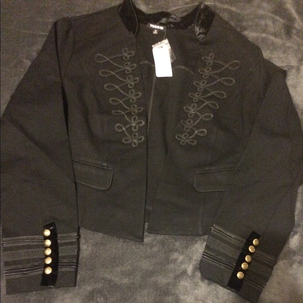 Stunning Embellished Torrid military jacket 😍